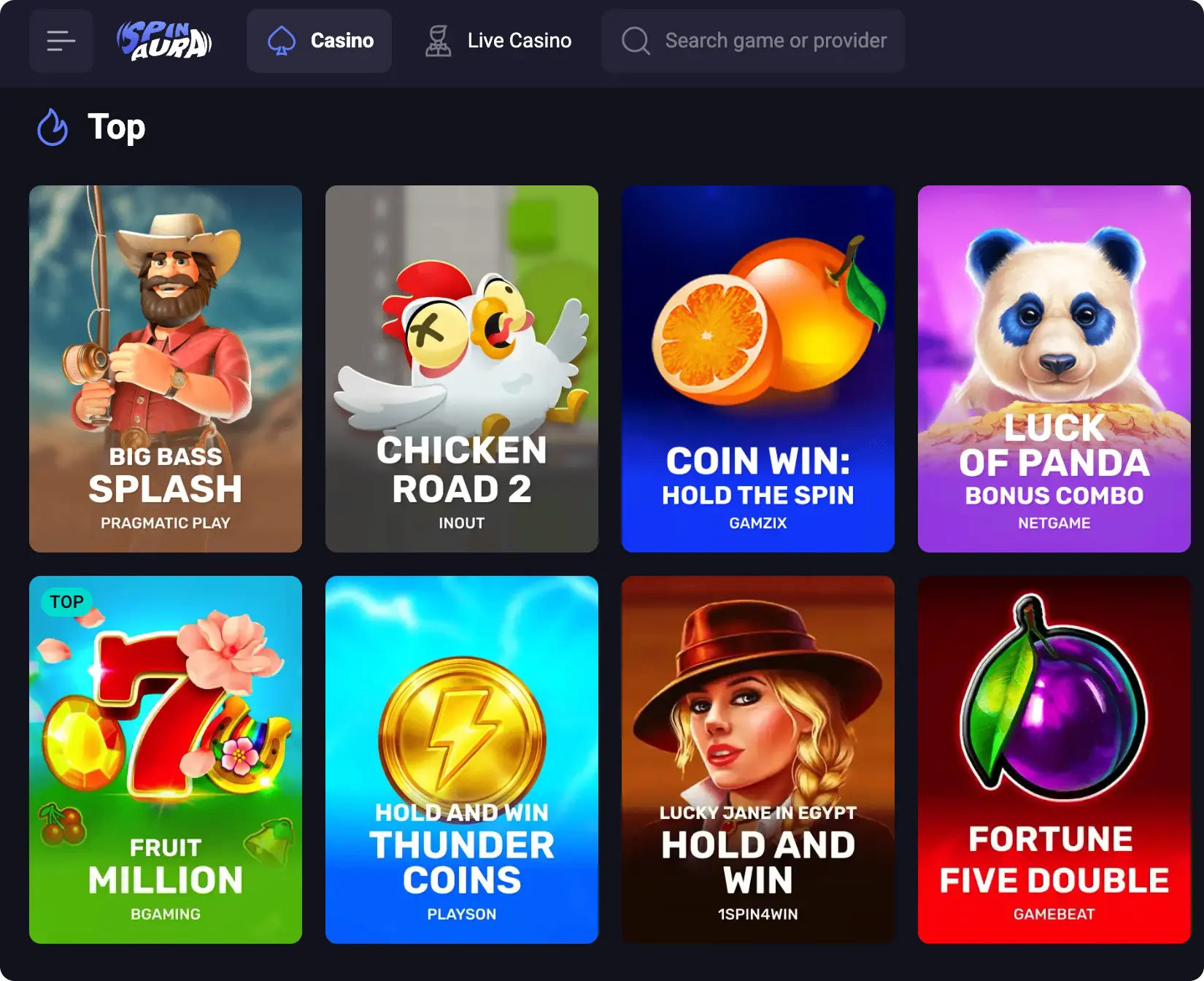 Spin Aura Games